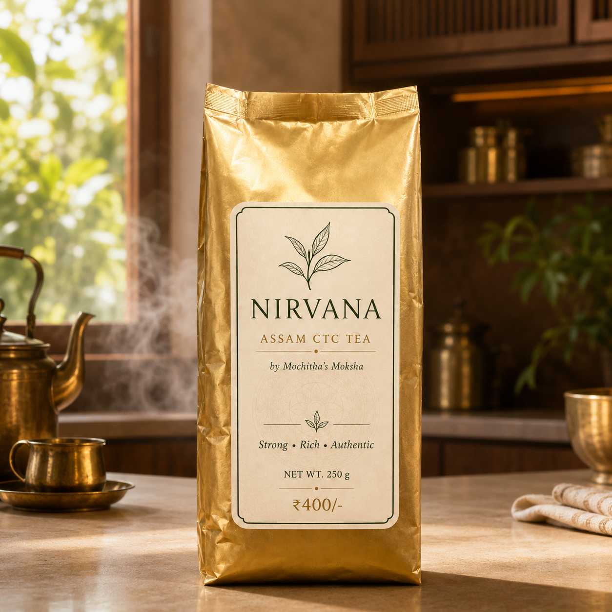Nirvana Assam CTC Tea – Premium Strong & Authentic Black Tea | 250 g