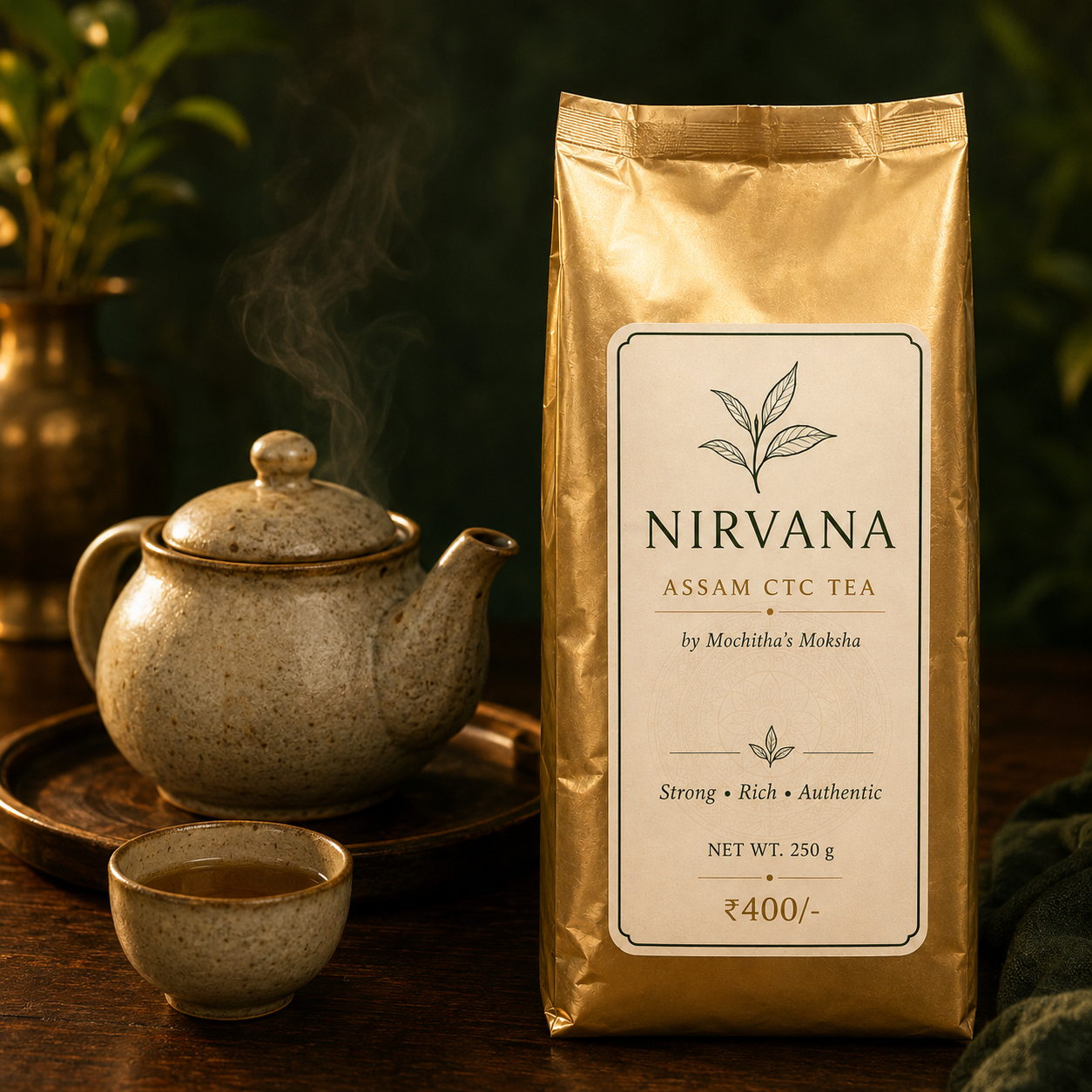 Nirvana Assam CTC Tea – Premium Strong & Authentic Black Tea | 250 g